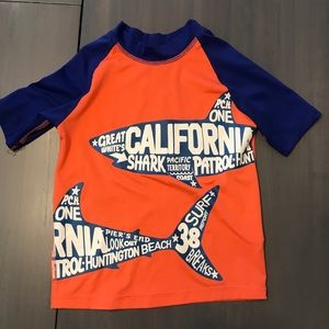 Boys Shark Rash Guard